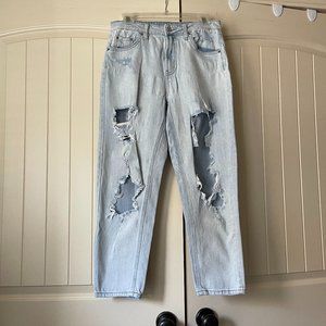 Blue Ripped Jeans